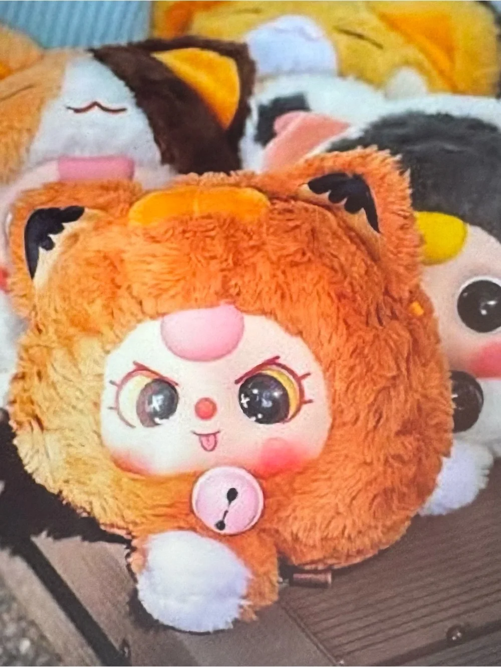Baby Three Fortune Cat Plush Zipper Pouch Bag - Blind Box - New - never opened